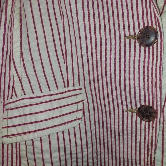 WOMEN'S CABI BRAND CANDY STRIPED 2 Button Front BLAZER JACKET 16 - Picture 8 of 12